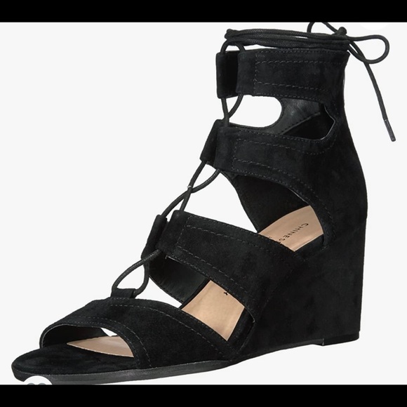 Chinese Laundry Women's Raja Wedge Sandal 8.5 EUC black - Picture 11 of 11